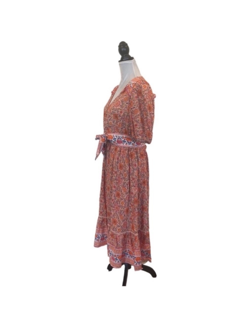 Rachel Zoe NWT 2 piece set linen crop top & skirt bohemian festival size medium - Picture 3 of 13